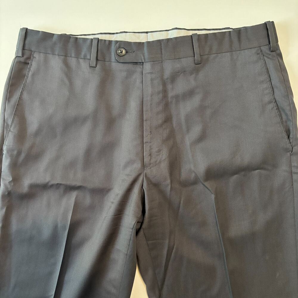 JB Britches Torino Dress Pants Men's 36R Gunmetal Wool Classic Tailored Slacks